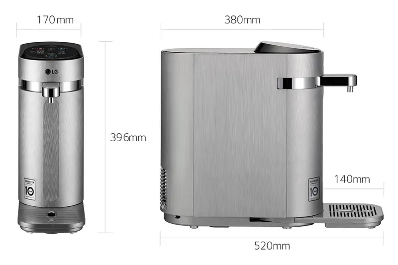 LG PuriCare WD512AN Size