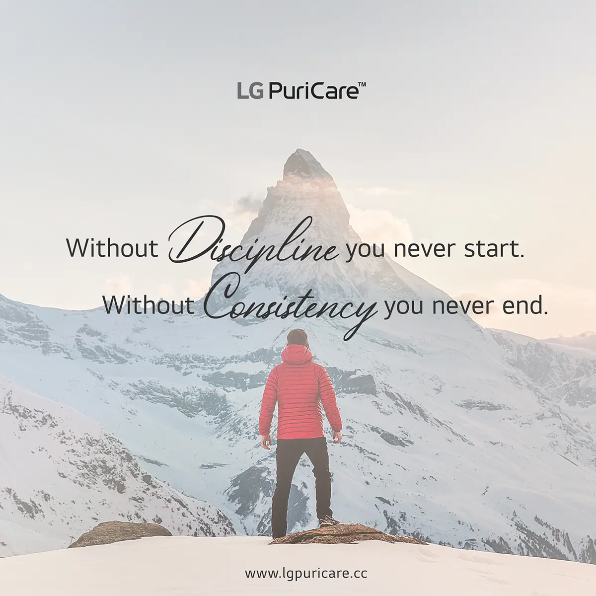 Without discipline, you never start; Without consistency, you never end.