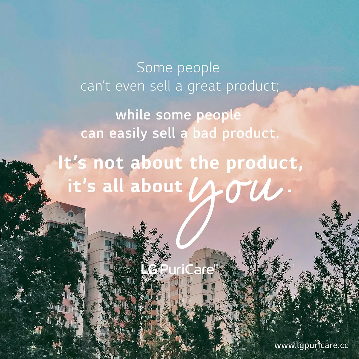 Some people can't even sell a great product; While some people can easily sell a bd product. It's not about the product, it's all about you.