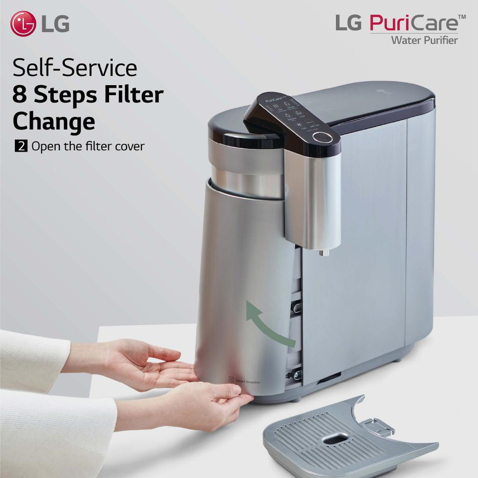 Open the filter cover