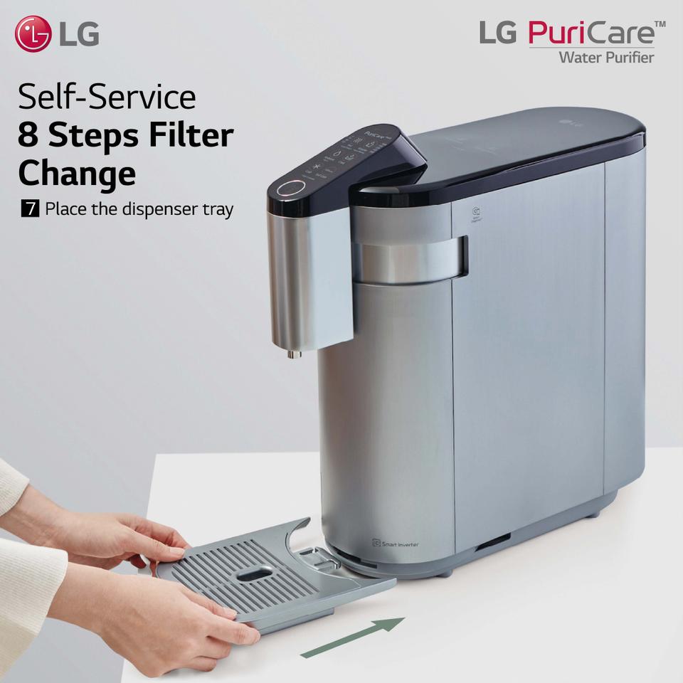 Place the dispenser tray