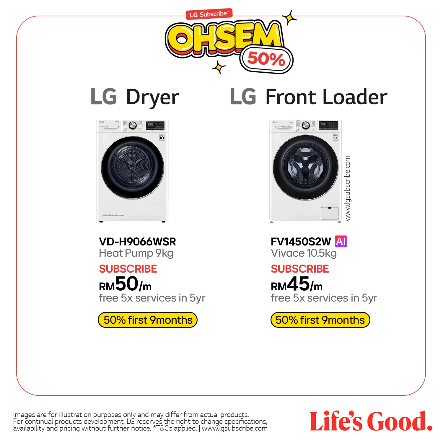 LG Washer & Dryer - Laundry