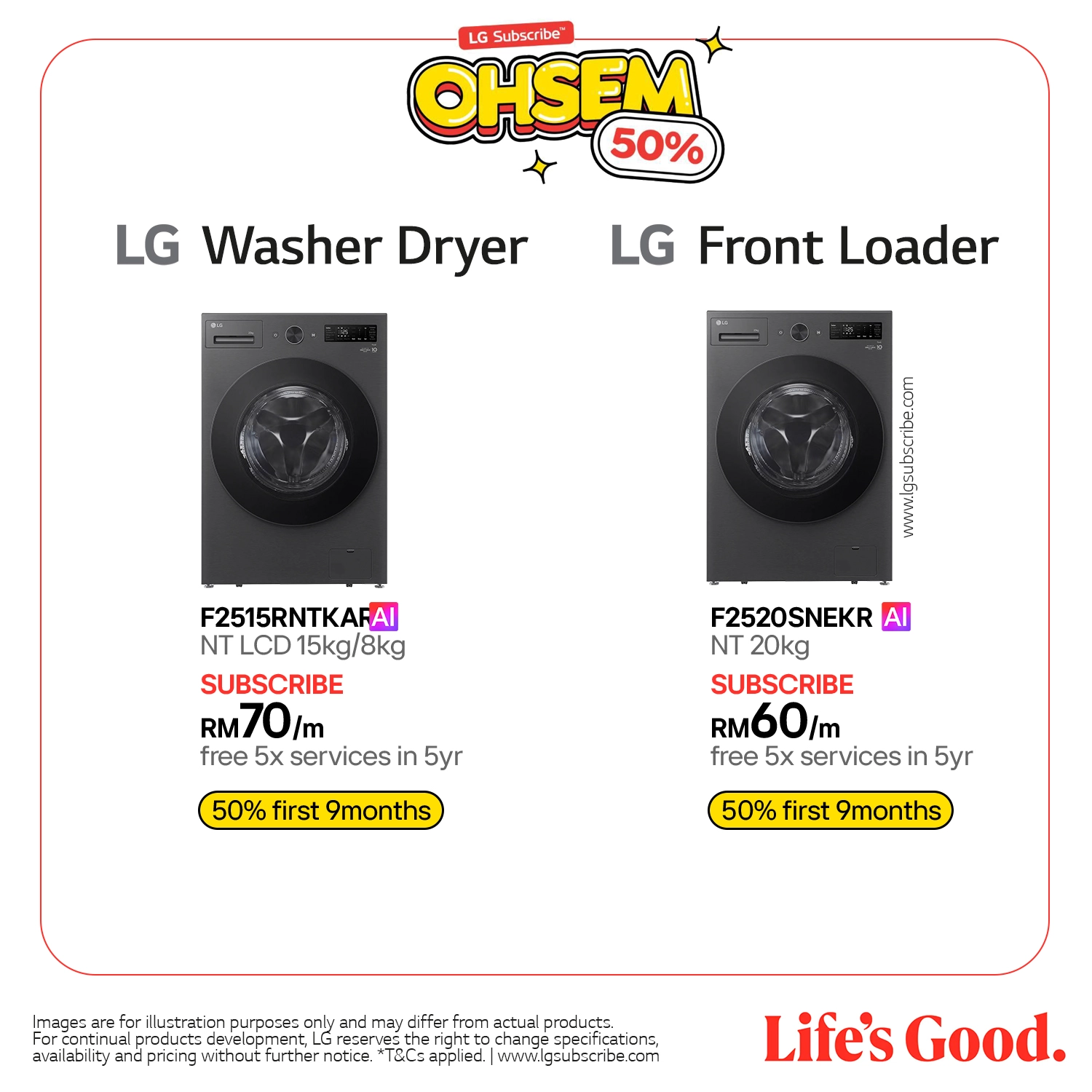 LG Top Loader & LG Front Loader - Laundry