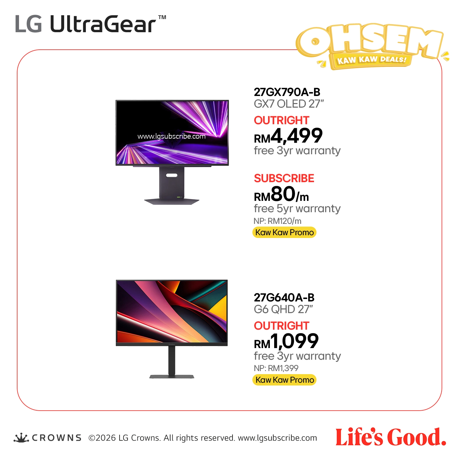 LG UltraGear Gaming Monitor