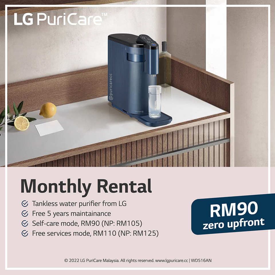 LG PuriCare WD516AN 4-WARD+ Navy Blue Water Purifier