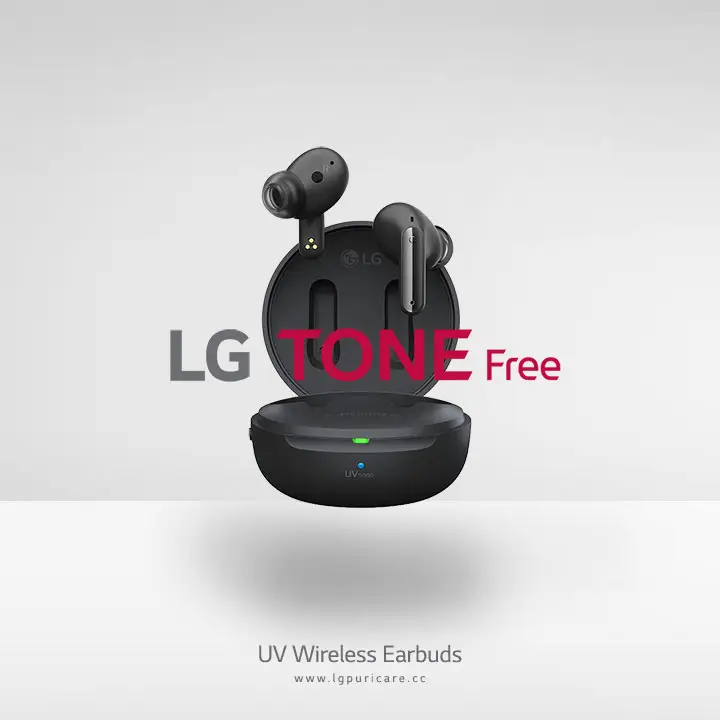 LG Tone Free UV Wireless Earbuds Black TONE-FP9