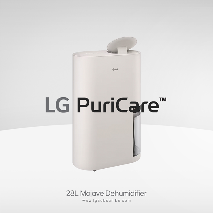 LG PuriCare Dehumidifier 28L Beige