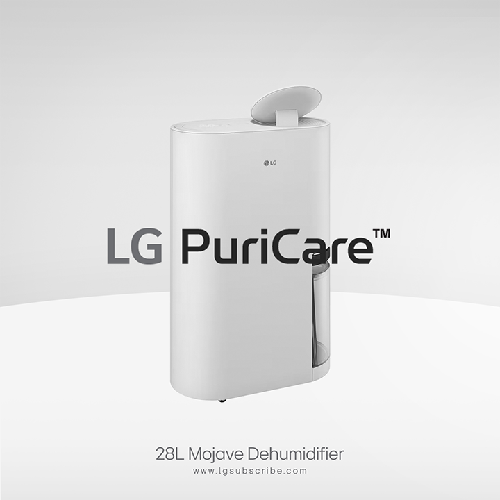 LG PuriCare Dehumidifier 28L White
