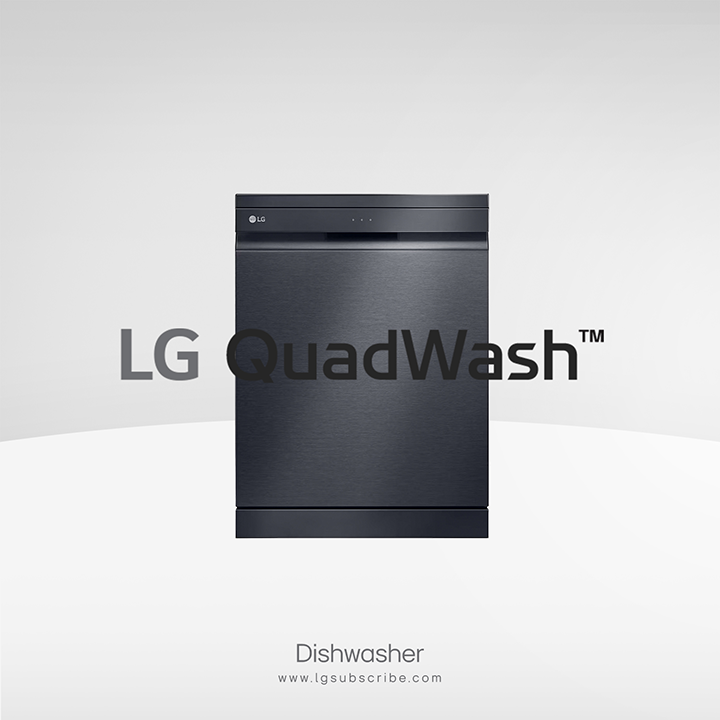 LG QuadWash Dishwasher XD3 Black DFC335HM
