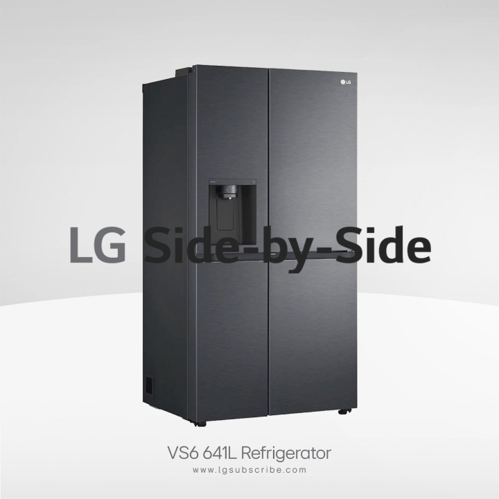 LG Side-by-Side Refrigerator GC-L257KQKR