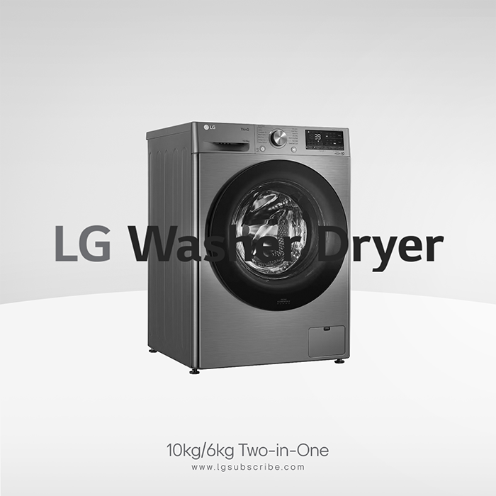 LG Washer Dryer Two-in-One Laundry Machine FV1410H3P